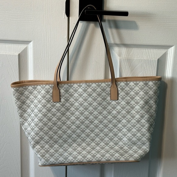 Kate Spade NY Margarita Tote Bag Gray & White Logo - Picture 10 of 16
